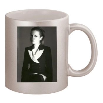 Emily Browning 11oz Metallic Silver Mug