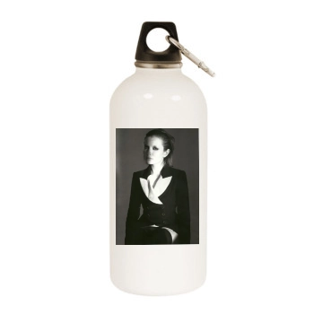 Emily Browning White Water Bottle With Carabiner