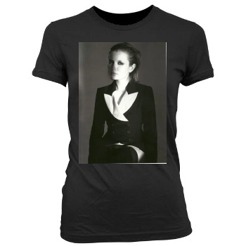 Emily Browning Women's Junior Cut Crewneck T-Shirt