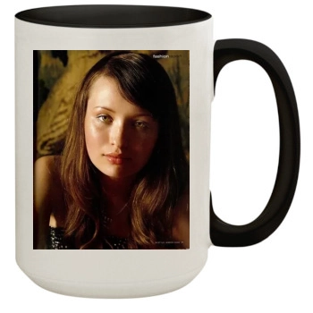 Emily Browning 15oz Colored Inner & Handle Mug