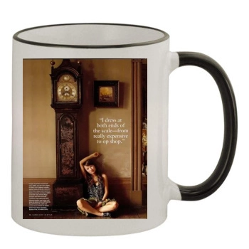 Emily Browning 11oz Colored Rim & Handle Mug