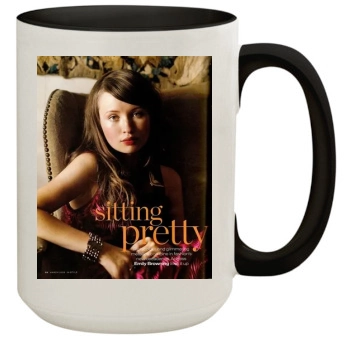 Emily Browning 15oz Colored Inner & Handle Mug