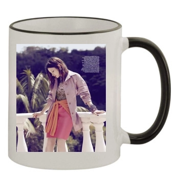 Emily Browning 11oz Colored Rim & Handle Mug