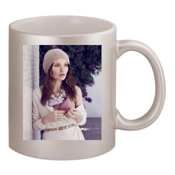 Emily Browning 11oz Metallic Silver Mug