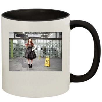 Emily Browning 11oz Colored Inner & Handle Mug