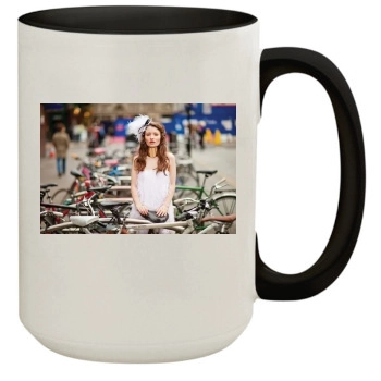 Emily Browning 15oz Colored Inner & Handle Mug