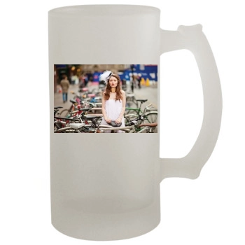 Emily Browning 16oz Frosted Beer Stein