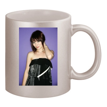 Emily Browning 11oz Metallic Silver Mug