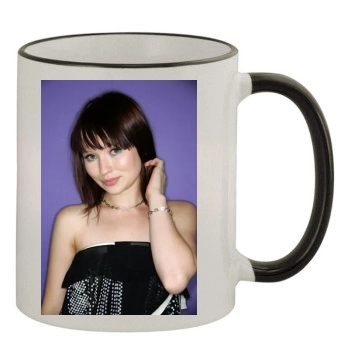 Emily Browning 11oz Colored Rim & Handle Mug