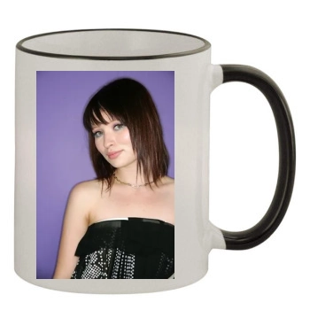 Emily Browning 11oz Colored Rim & Handle Mug