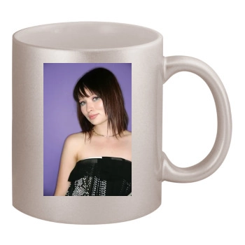 Emily Browning 11oz Metallic Silver Mug