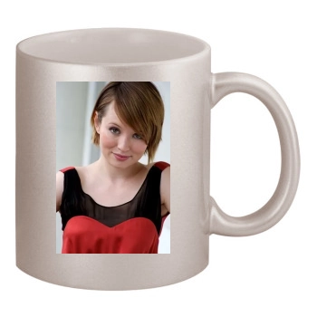 Emily Browning 11oz Metallic Silver Mug