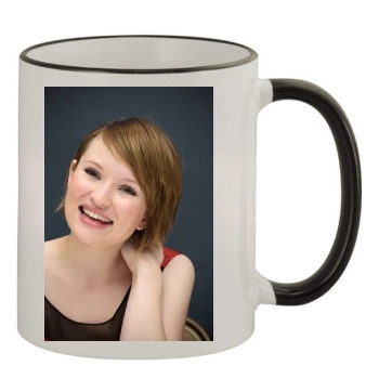 Emily Browning 11oz Colored Rim & Handle Mug