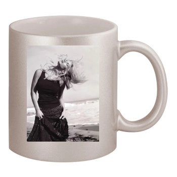 Jessica Simpson 11oz Metallic Silver Mug