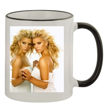 Jessica Simpson 11oz Colored Rim & Handle Mug