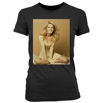 Jessica Simpson Women's Junior Cut Crewneck T-Shirt