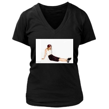 Emily VanCamp Women's Deep V-Neck TShirt