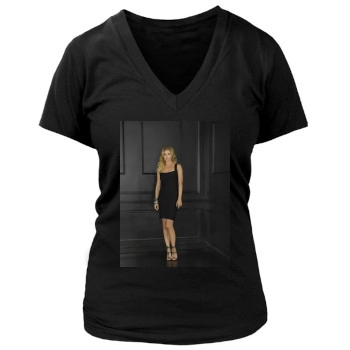 Emily VanCamp Women's Deep V-Neck TShirt