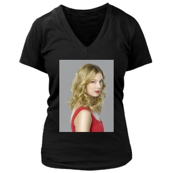 Emily VanCamp Women's Deep V-Neck TShirt