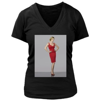 Emily VanCamp Women's Deep V-Neck TShirt