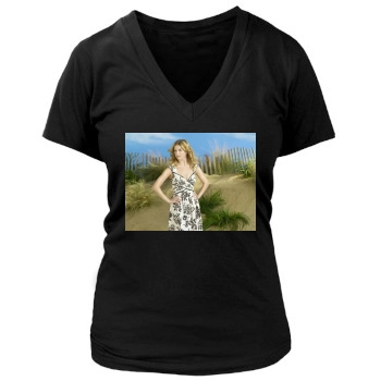 Emily VanCamp Women's Deep V-Neck TShirt