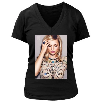 Emily VanCamp Women's Deep V-Neck TShirt