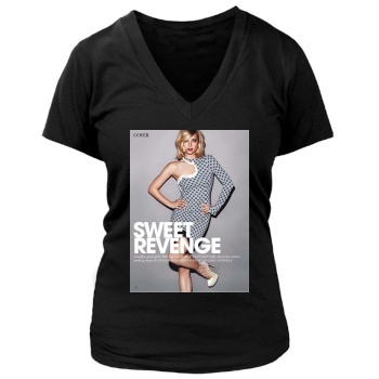 Emily VanCamp Women's Deep V-Neck TShirt