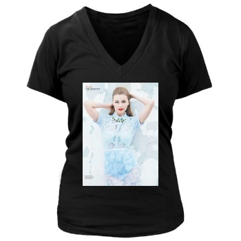 Emily VanCamp Women's Deep V-Neck TShirt