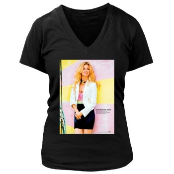 Emily VanCamp Women's Deep V-Neck TShirt