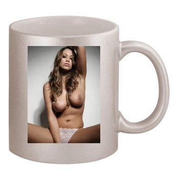 Emma Frain 11oz Metallic Silver Mug