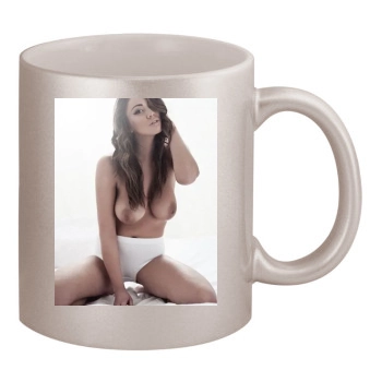 Emma Frain 11oz Metallic Silver Mug