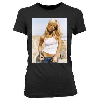 Jessica Simpson Women's Junior Cut Crewneck T-Shirt