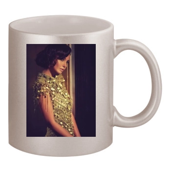 Emmanuelle Chriqui 11oz Metallic Silver Mug