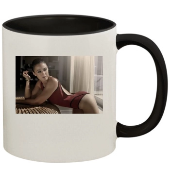 Emmanuelle Chriqui 11oz Colored Inner & Handle Mug