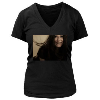 Emmanuelle Chriqui Women's Deep V-Neck TShirt