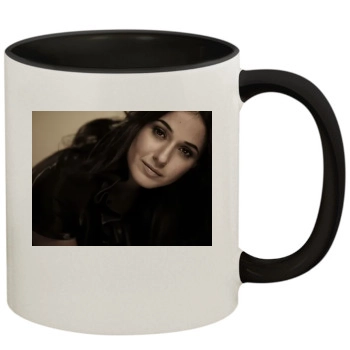 Emmanuelle Chriqui 11oz Colored Inner & Handle Mug