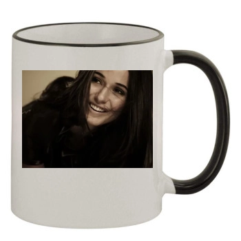 Emmanuelle Chriqui 11oz Colored Rim & Handle Mug