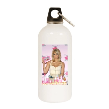 Jessica Simpson White Water Bottle With Carabiner