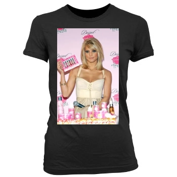 Jessica Simpson Women's Junior Cut Crewneck T-Shirt