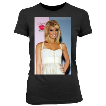 Jessica Simpson Women's Junior Cut Crewneck T-Shirt