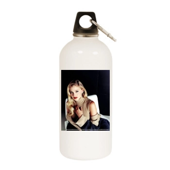 Estella Warren White Water Bottle With Carabiner