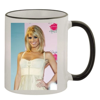 Jessica Simpson 11oz Colored Rim & Handle Mug