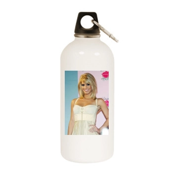 Jessica Simpson White Water Bottle With Carabiner