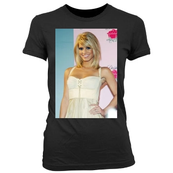 Jessica Simpson Women's Junior Cut Crewneck T-Shirt