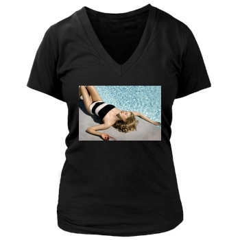 Estella Warren Women's Deep V-Neck TShirt