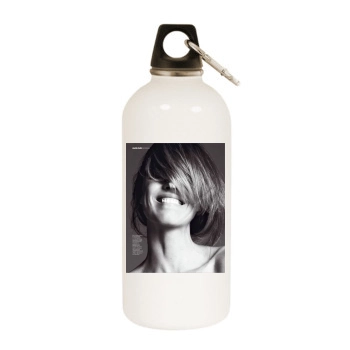 Eva Habermann White Water Bottle With Carabiner