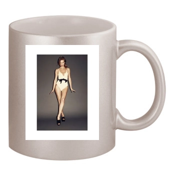 Eva Herzigova 11oz Metallic Silver Mug