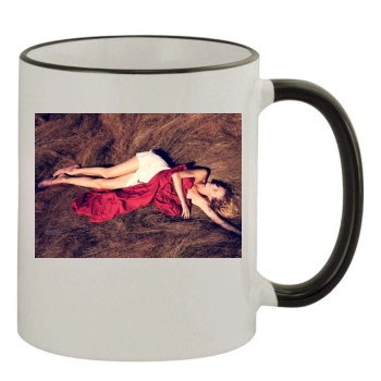 Eva Herzigova 11oz Colored Rim & Handle Mug