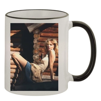 Eva Herzigova 11oz Colored Rim & Handle Mug