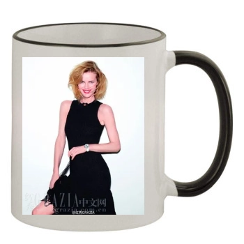 Eva Herzigova 11oz Colored Rim & Handle Mug